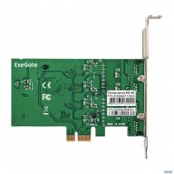 Сетевой адаптер Exegate Exe-564 (pci-e X1 V2.0, 4xrj45, Utp 10/100/1000mbps, Realtek Chipset Rtl8111