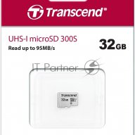 Флеш карта Microsd 32gb Transcend Microsdhc Class 10 Uhs-1 U1, (без адаптера), Tlc