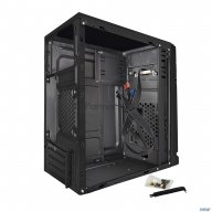 Корпус Exegate Ex283058rus  Minitower Exegate Baa-106 Black, Matx, <aaa400, 80mm>, 2*usb, Audio