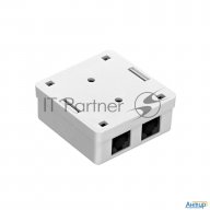 Exegate Ex292843rus Розетка внешняя двойная Exegate Sm2-rj45-c5 Rj-45 кат.5/5e Utp Krone/110