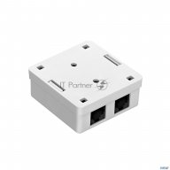 Exegate Ex292843rus Розетка внешняя двойная Exegate Sm2-rj45-c5 Rj-45 кат.5/5e Utp Krone/110