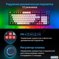 Механическая клавиатура Defender Hawk Gk-418 Ru,радужн,97кн,1,5м,крас.свитч.