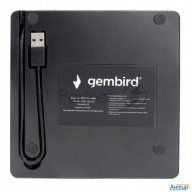 Внешний Dvd-привод с интерфейсом Usb Gembird Dvd-usb-03 пластик, черный