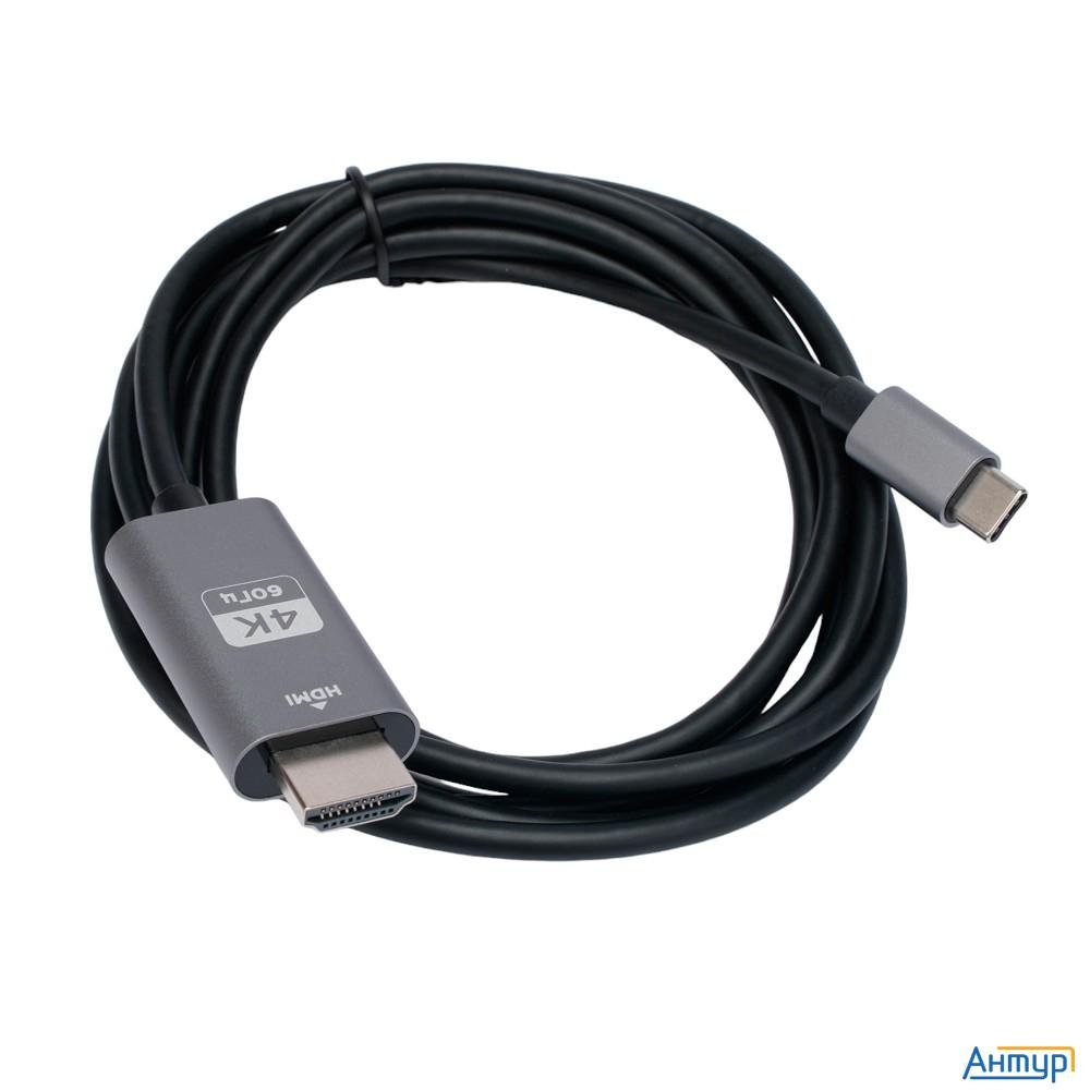 Cablexpert Ccb-a-cm-hdmi-1.8m Кабель-переходник с Type-c на Hdmi  V2.0, Mobile, 1.8м, черный, корбка