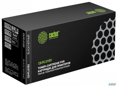 Картридж лазерный Cactus Cs-pc-211ev Pc-211ev/pc-211p черный (1600стр.) для Pantum M6500/m6500w/m650