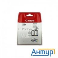 Картридж струйный Pg-445/cl-446 (8283b004), для Canon Pixma Mg2540, Pixma Mg2440, 4 цвета, 180 стр.