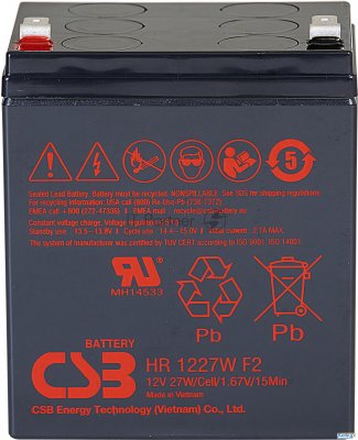 Батарея Csb Hr 1227w (12v 7.5ah)