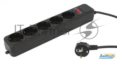 Сетевой фильтр Pc Pet Ap01006-3-bk 3м (5 розеток) черный