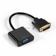 Exegate Ex294677rus Кабель Dvi-d-vga Exegate Ex-cc-dvid-vgaf-0.2 (25m/15f, 0,2м, позолоченные контак