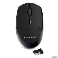 Мышь беспров. Gembird Musw-354, черный, бесш.клик, Soft Touch,3кн.+колесо-кнопка, 2400dpi, 2,4ГГц