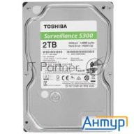 Жесткий диск Toshiba Hdwt720uzsva/hdkpb04z0a01 S300 Surveillance 2ТБ 3,5" 5400rpm 128mb Sata-iii