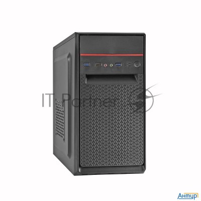 Корпус Exegate Ex283062rus  Minitower Exegate Baa-107u Black, Matx, <aaa400, 80mm>, 1*usb+2*usb3.0,