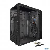 Корпус Exegate Ex283062rus  Minitower Exegate Baa-107u Black, Matx, <aaa400, 80mm>, 1*usb+2*usb3.0,