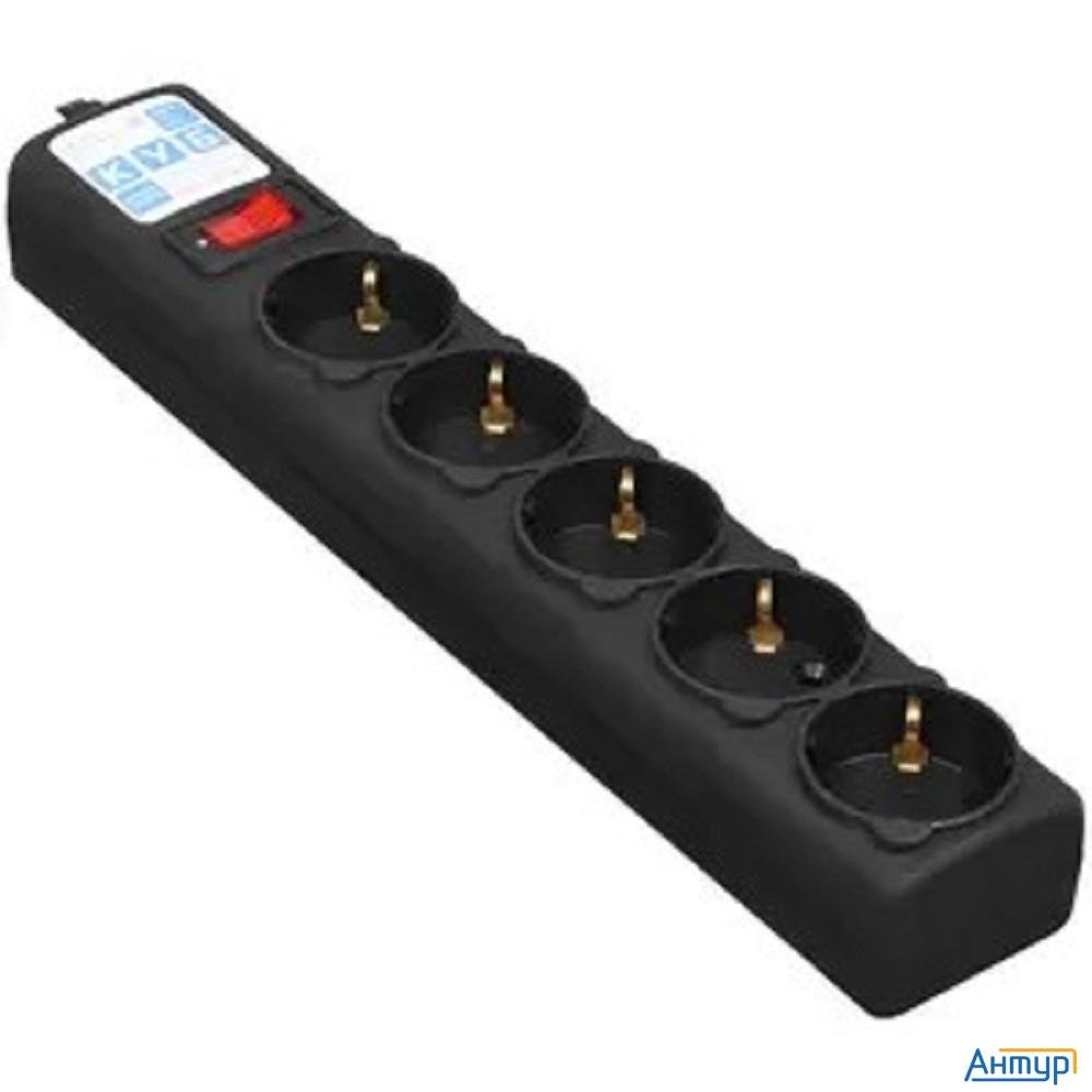 Powercube Фильтр-удлинитель 1.9м, 5 розеток,10А (spg5-С2), черный графит