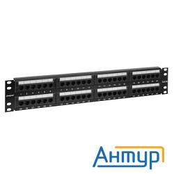 Exegate Ex256753rus  Патч-панель Utp 19" 48 Port кат.5e Exegate  разъём Krone&110 (dual Idc), 2u