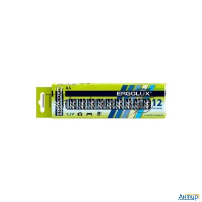 Батарея Ergolux Alkaline Lr6 Bp-12 Aa 2800mah (12шт) коробка