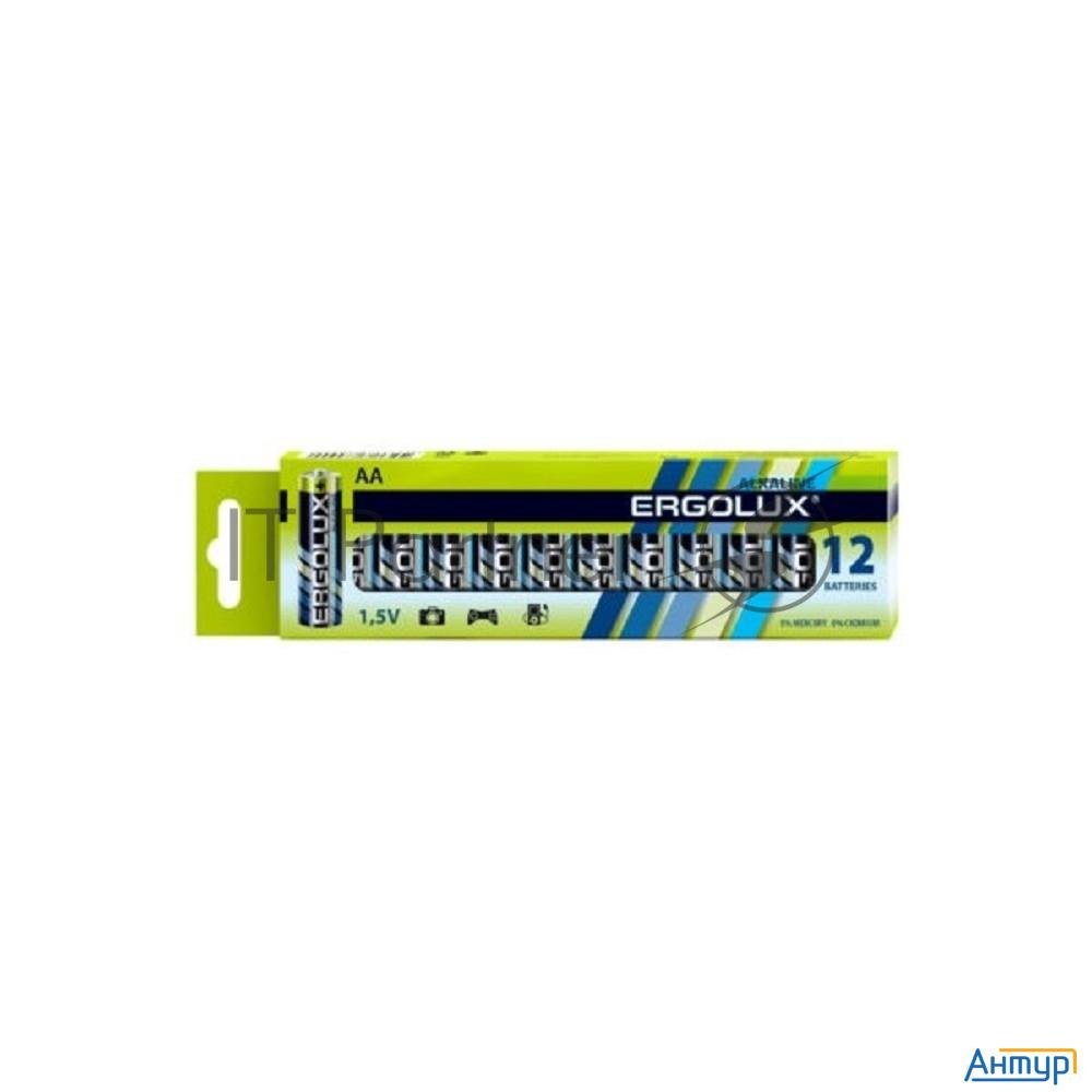 Батарея Ergolux Alkaline Lr6 Bp-12 Aa 2800mah (12шт) коробка