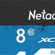 Флеш карта Microsdhc 8gb Netac P500 <nt02p500stn-008g-s>  (без Sd адаптера) 80mb/s