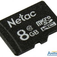 Флеш карта Microsdhc 8gb Netac P500 <nt02p500stn-008g-s>  (без Sd адаптера) 80mb/s