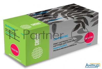 Тонер Картридж Cactus Cs-tk5270c голубой (6000стр.) для Kyocera Ecosys P6230cdn, M6230cidn, M6630cid