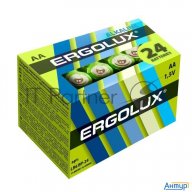 Элемент питания алкалиновый Lr6 Alkaline Bp-24 (уп.24шт) New Ergolux 14212