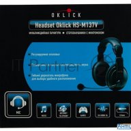 Гарнитура Oklick Hs-m137v черный 1.8м мониторы оголовье