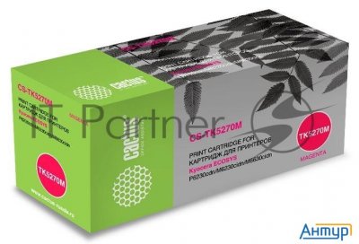 Тонер Картридж Cactus Cs-tk5270m пурпурный (6000стр.) для Kyocera Ecosys P6230cdn, M6230cidn, M6630c