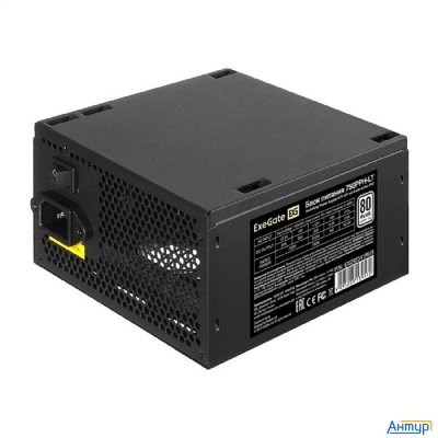 Exegate Ex292341rus Блок питания 750w Exegate 80 Plus® 750pph-lt (atx, Apfc, КПД 82% (80 Plus), 12cm