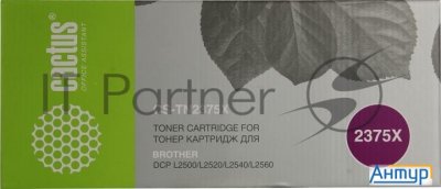 Картридж лазерный Cactus Cs-tn2375x черный (5200стр.) для Brother Dcp L2500/l2520/l2540/l2560