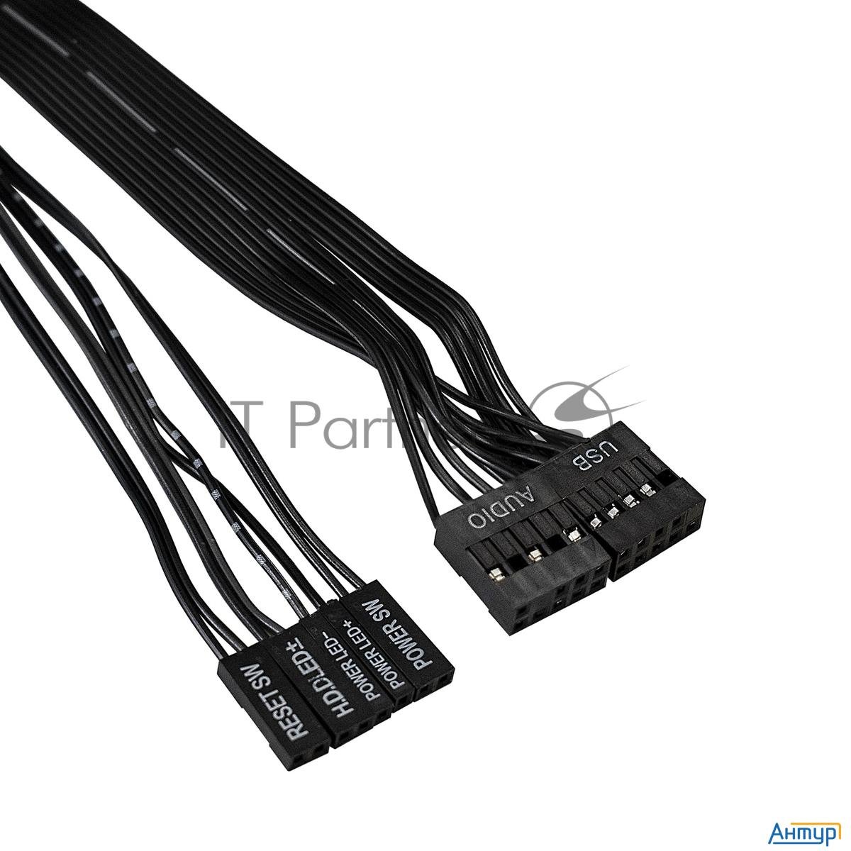 Корпус Miditower Exegate Xp-332 Black, Atx, <без БП>, 2*usb, Audio