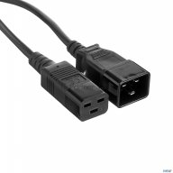 Кабель питания (ups) Exegate Power Ec20-10p (С19->С20) Vde-250v-3*1.5-Сu, 16А, черный, 10м