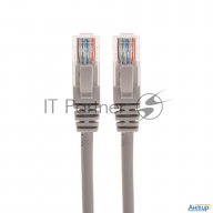 Патч-корд U/utp Rexant категория 6, Rj45-rj45, неэкранированный, 26awg, Lszh, серый, 1 м