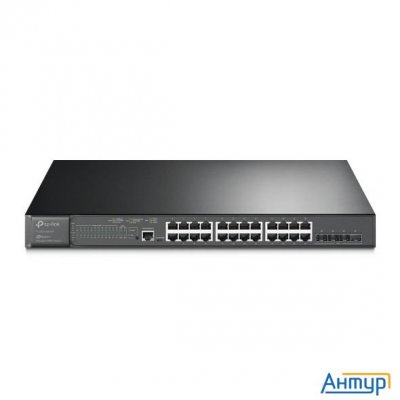 Tp-link Sg3428xmp Управляемый коммутатор Jetstream уровня 2+ с 24 гигабитными портами Rj45 и 4 порта