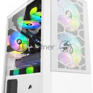 1stplayer Корпус Firebase X4-m White / Matx, Tg / 1x120mm & 2x140mm Led Fans Inc. / X4-m-wh-2f1p-w-1