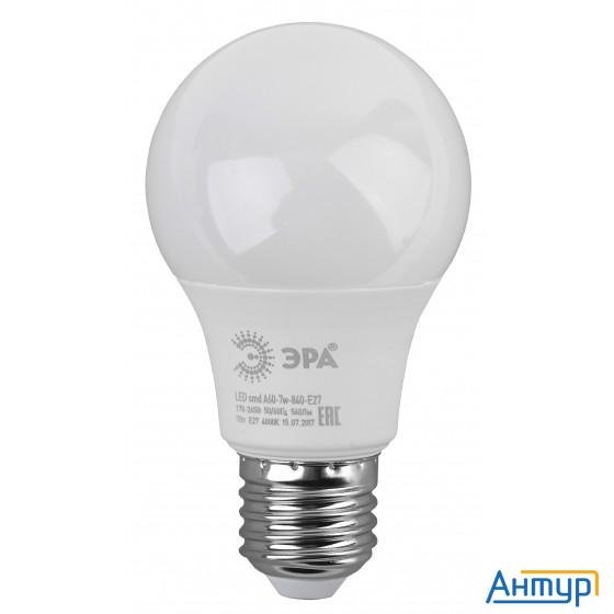 ЭРА Б0029820 Светодиодная лампа Led Smd A60-7w-840-e27..