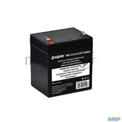 Батарея Exegate Hr 12-5.8 (12v 5.8ah 1223w), клеммы F1