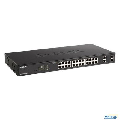 D-link Dgs-1100-26mpv2/a3a Настраиваемый L2 коммутатор с 24 портами 10/100/1000base-t и 2 комбо-порт
