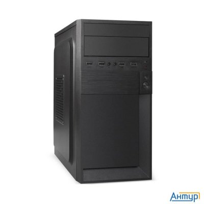 Exegate Ex291139rus Корпус Minitower Exegate Baa-105-01 (matx, без БП, 4*usb, аудио, черный)