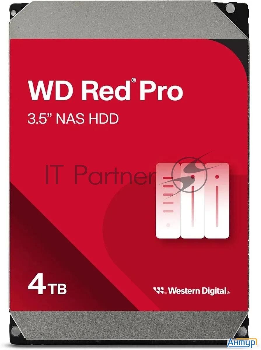 Жесткий диск Wd Sata-iii 4tb Wd4005ffbx Nas Red Pro (7200rpm) 256mb 3.5"