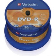 Диск Dvd-r Verbatim 4.7gb 16x Cake Box (50шт) (43548)