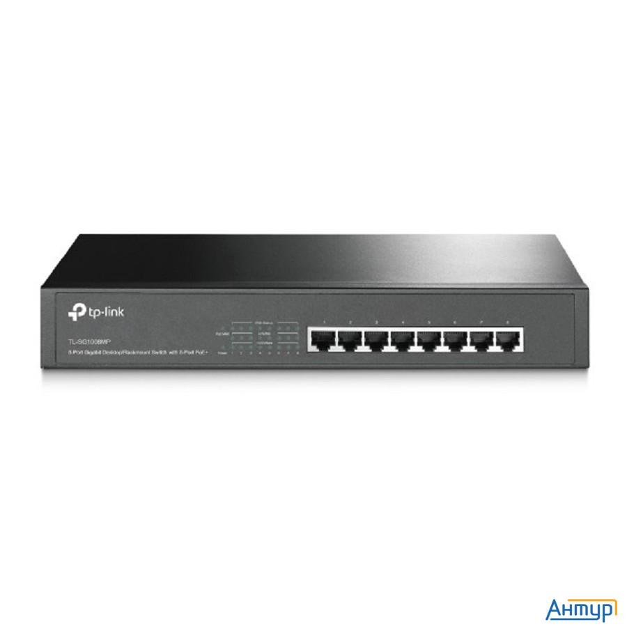 Tp-link Tl-sg1008mp 8-портовый настольный/монтируемый в стойку гигабитный коммутатор с 8 портами Poe