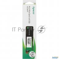 Накопитель M.2 2280 512gb Apacer As2280p4 Client Ssd Ap512gas2280p4-1 Pcie Gen3x4 With Nvme, 2100/15