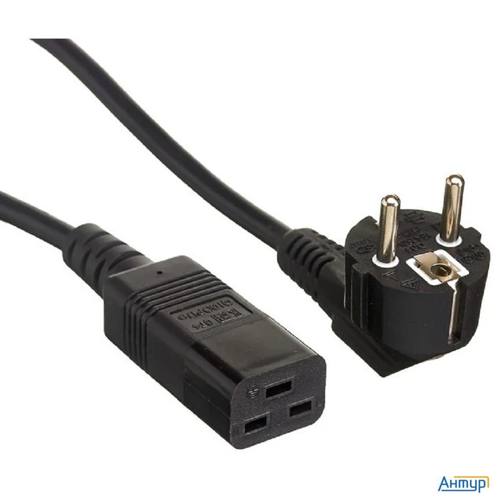 Exegate Ex297805rus Кабель питания Special Pc19-5s (Евровилка Schuko->c19, 3*1.5mm2, Cca, черный, 5м