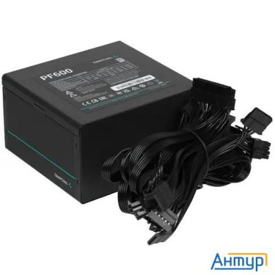 Блок питания Deepcool Atx 600w Pf600 80 Plus  (20+4pin) Apfc 120mm Fan 6xsata Rtl
