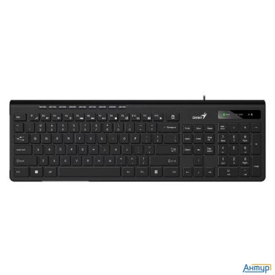 Клавиатура Genius Slimstar 230ii, {Черный, проводная, Usb, 104 клавиши} [31310048402]