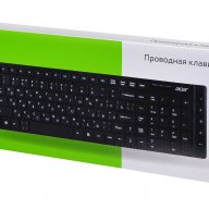 Клавиатура Acer Okw010 [zl.kbdee.002] Keyboard Usb Slim Multimedia Black