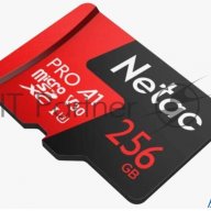 Флеш-накопитель Netac Карта памяти Netac Microsd P500 Extreme Pro 256gb, Retail Version Card Only