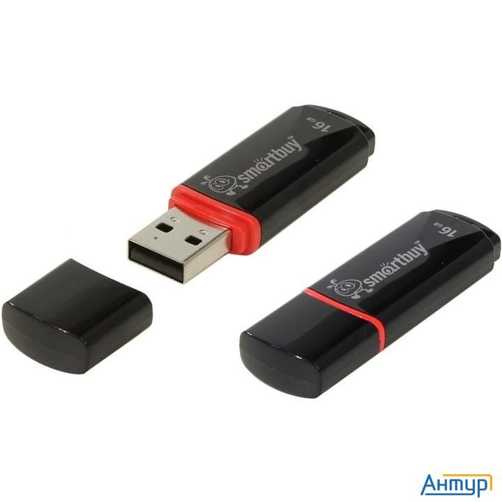 Smartbuy Usb Drive 16gb Crown Black Sb16gbcrw-k