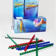 Пружины для переплета пластиковые Office Kit 14мм (на 91-110 листов) черный (100шт) (bp2040)