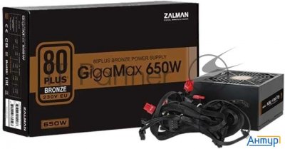 Блок питания Zalman Zm650-gvii, 650w, Atx12v V2.31, Eps, Apfc, 12cm Fan, 80+ Bronze, Retail